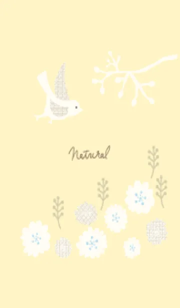 [LINE着せ替え] 鳥と花と枝17の画像1