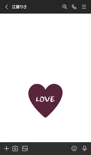 [LINE着せ替え] ハート ラブ- 95の画像2