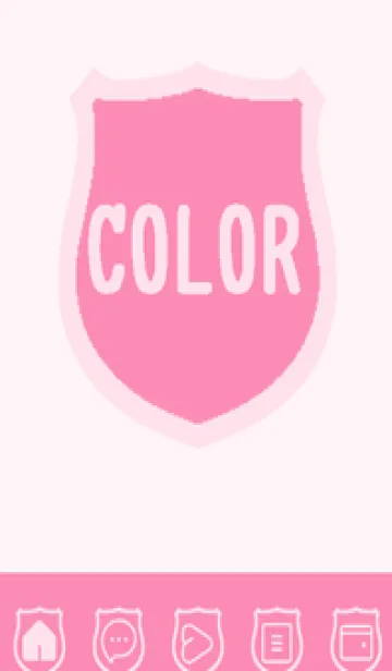 [LINE着せ替え] pink color V41の画像1
