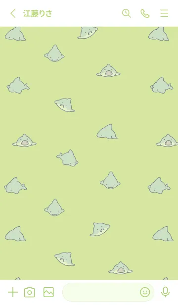 [LINE着せ替え] シンプルなミニサメの画像2