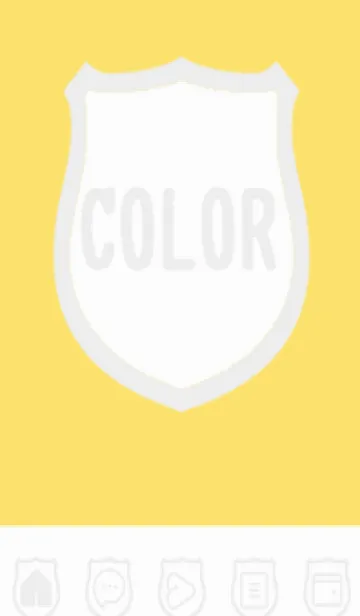 [LINE着せ替え] yellow color V41の画像1