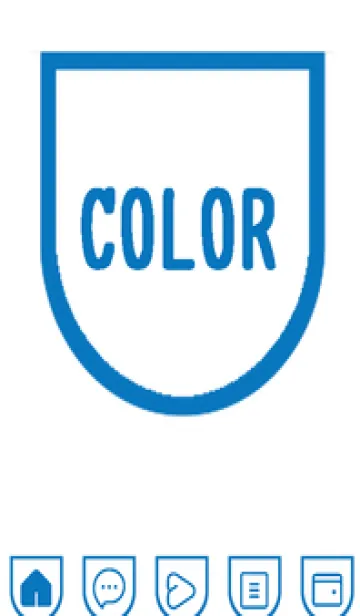 [LINE着せ替え] bw color W44の画像1