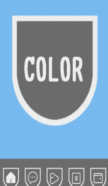 [LINE着せ替え] blue color W41の画像1