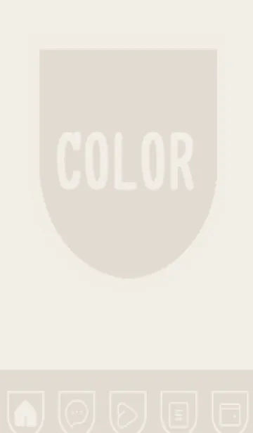 [LINE着せ替え] brown color W42の画像1