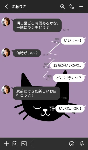 [LINE着せ替え] スリープ キャット 4の画像3