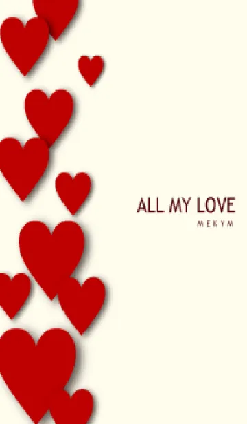 [LINE着せ替え] ALL MY LOVE-REDHEART 16の画像1