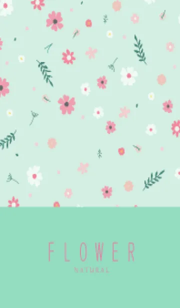 [LINE着せ替え] FLOWER MINT GREEN -NATURAL-72の画像1