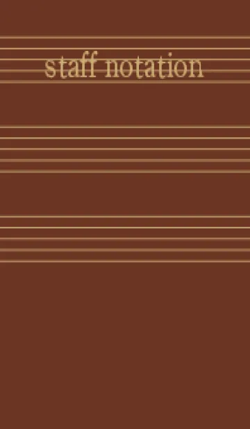 [LINE着せ替え] 五線譜1 チョコレートの画像1