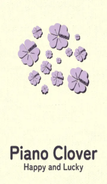 [LINE着せ替え] Piano clover ライラックの画像1