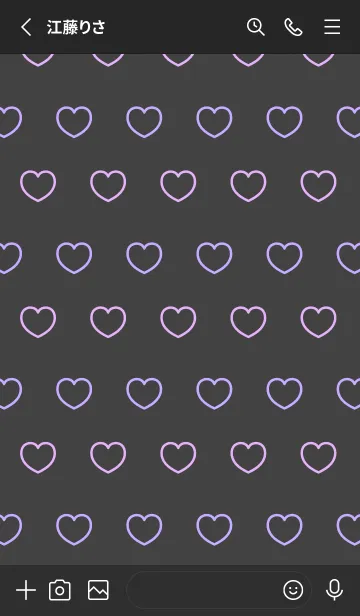 [LINE着せ替え] シンプル ハート アイコン 5の画像2