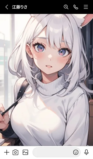 [LINE着せ替え] 少女が一人 #LZ023。の画像2