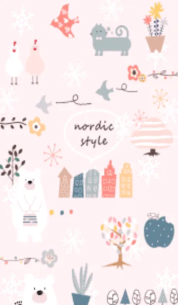 [LINE着せ替え] pink♡雪とお洒落気分10_1の画像1