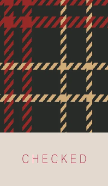 CHECKED RED-BROWN - 37の着せ替えメイン画像