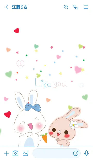 [LINE着せ替え] The annoying rabbit pjの画像2