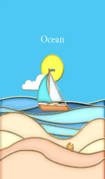 [LINE着せ替え] Enamel Pin ocean.の画像1