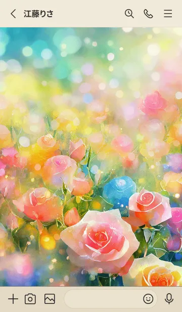 [LINE着せ替え] 薔薇(バラ)の花の着せかえ(R669)の画像2