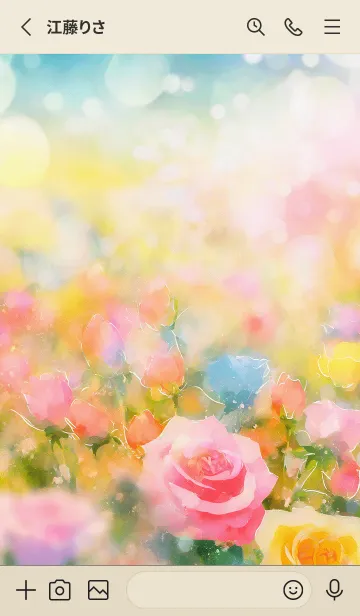 [LINE着せ替え] 薔薇(バラ)の花の着せかえ(R670)の画像2