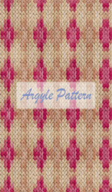 [LINE着せ替え] argyle pattern embroidery 44の画像1