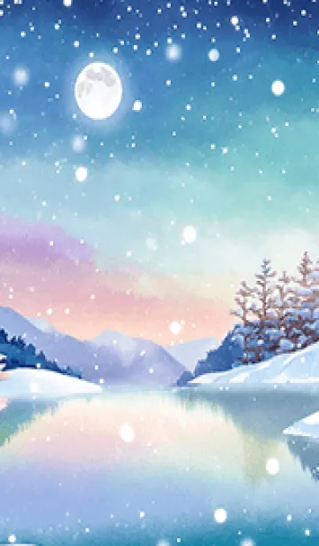 [LINE着せ替え] 優美な冬の風景の着せかえ(Winter-648)の画像1