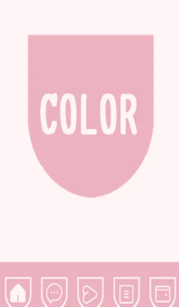 [LINE着せ替え] pink color W45の画像1