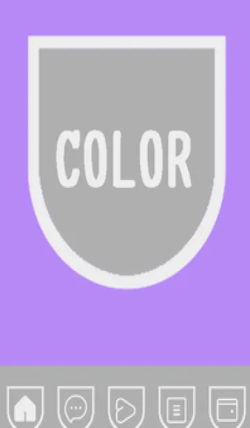 [LINE着せ替え] purple color W41の画像1