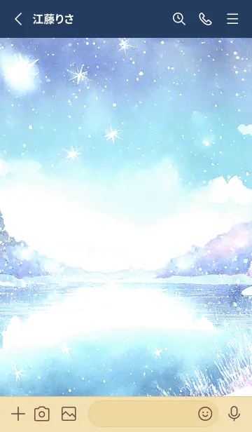 [LINE着せ替え] 優美な冬の風景の着せかえ(Winter-649)の画像2