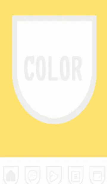 [LINE着せ替え] yellow color W41の画像1