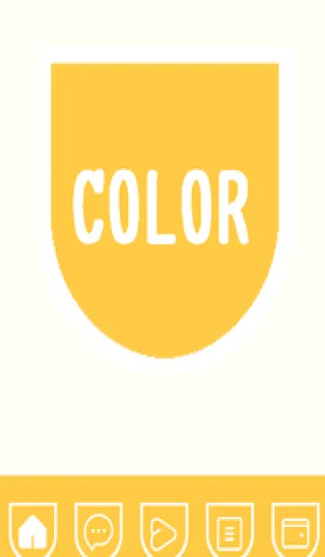 [LINE着せ替え] yellow color W43の画像1
