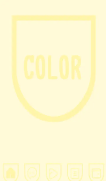 [LINE着せ替え] yellow color W45の画像1