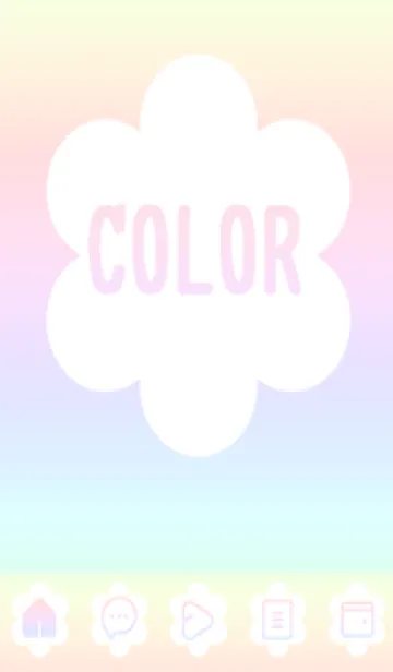 [LINE着せ替え] purple color rainbow C09の画像1