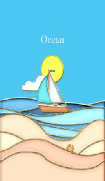 [LINE着せ替え] Enamel Pin ocean 2の画像1