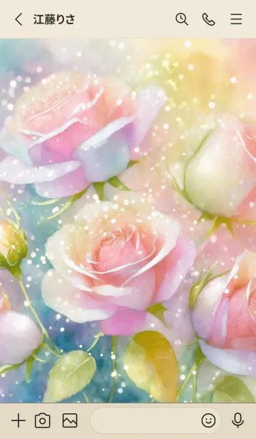 [LINE着せ替え] 薔薇(バラ)の花の着せかえ(R678)の画像2