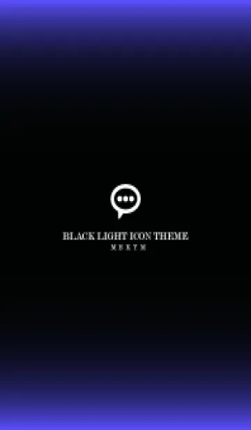 [LINE着せ替え] LIGHT ICON THEME -BLACK- 6の画像1