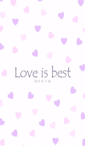 [LINE着せ替え] Love is best PURPLE PINK-MEKYM 23の画像1