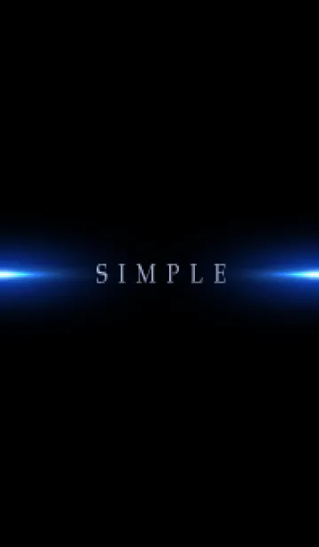 [LINE着せ替え] SIMPLE BLUE LIGHT -BLACK- 15の画像1