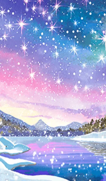 [LINE着せ替え] 優美な冬の風景の着せかえ(Winter-656)の画像1