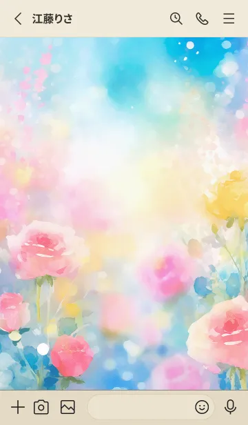 [LINE着せ替え] 薔薇(バラ)の花の着せかえ(R684)の画像2