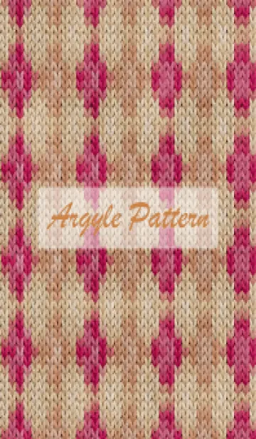 [LINE着せ替え] argyle pattern embroidery 45の画像1