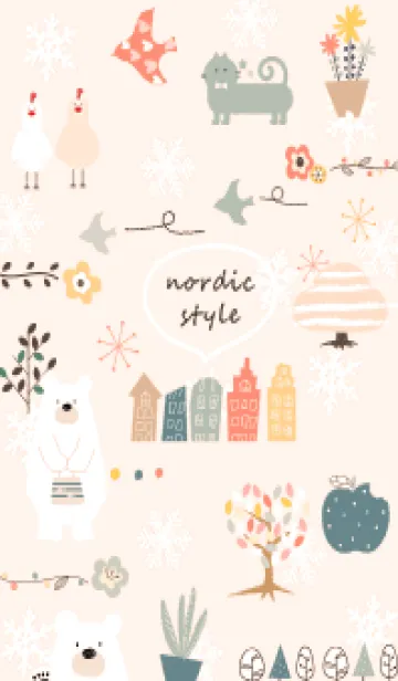 [LINE着せ替え] orange♡雪とお洒落気分13_1の画像1