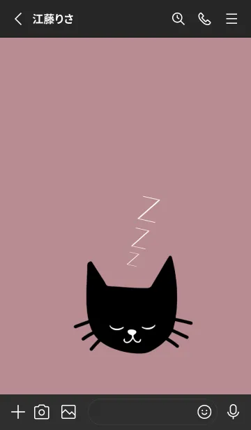 [LINE着せ替え] スリープ キャット 6の画像2