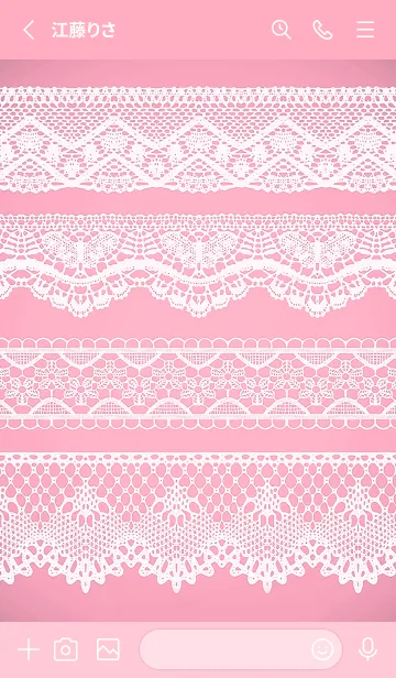 [LINE着せ替え] レースインターフェイス 2の画像2