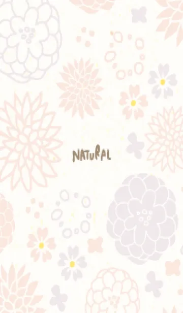 [LINE着せ替え] 北欧風 花 くすみカラー21の画像1