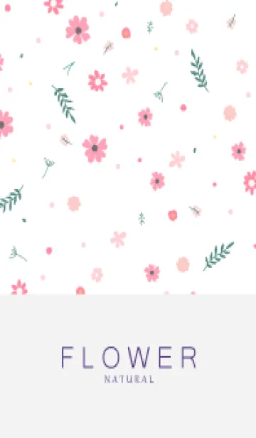 FLOWER WHITE -NATURAL- 74のLINE着せ替え