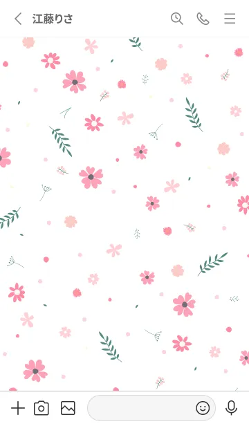 [LINE着せ替え] FLOWER WHITE -NATURAL- 74の画像2
