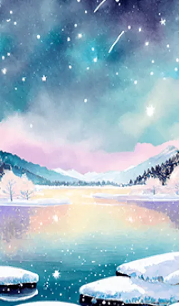 [LINE着せ替え] 優美な冬の風景の着せかえ(Winter-671)の画像1