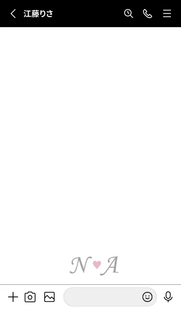 [LINE着せ替え] LOVE INITIAL-N&A イニシャル 6の画像2