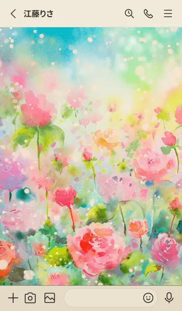 [LINE着せ替え] 薔薇(バラ)の花の着せかえ(R710)の画像2