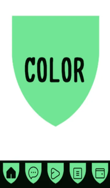 [LINE着せ替え] green color X82の画像1