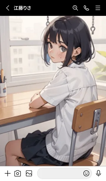 [LINE着せ替え] 少女が一人 #LaC211。の画像2