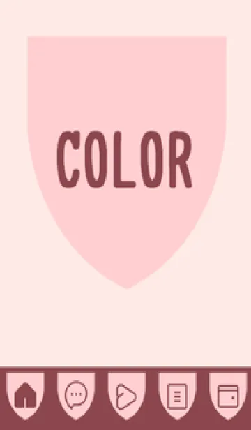 [LINE着せ替え] pink color X42の画像1